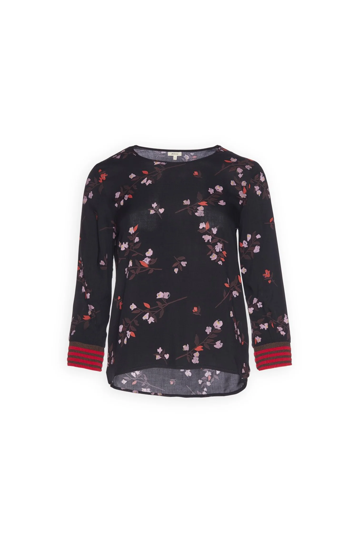 Printed Blouse With Ribbed Lurex Cuffs - Image 7
